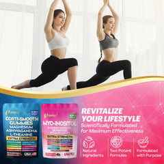 Parrox myo-inositol-16-in-1 gummies with bright colors for comprehensive daily support.