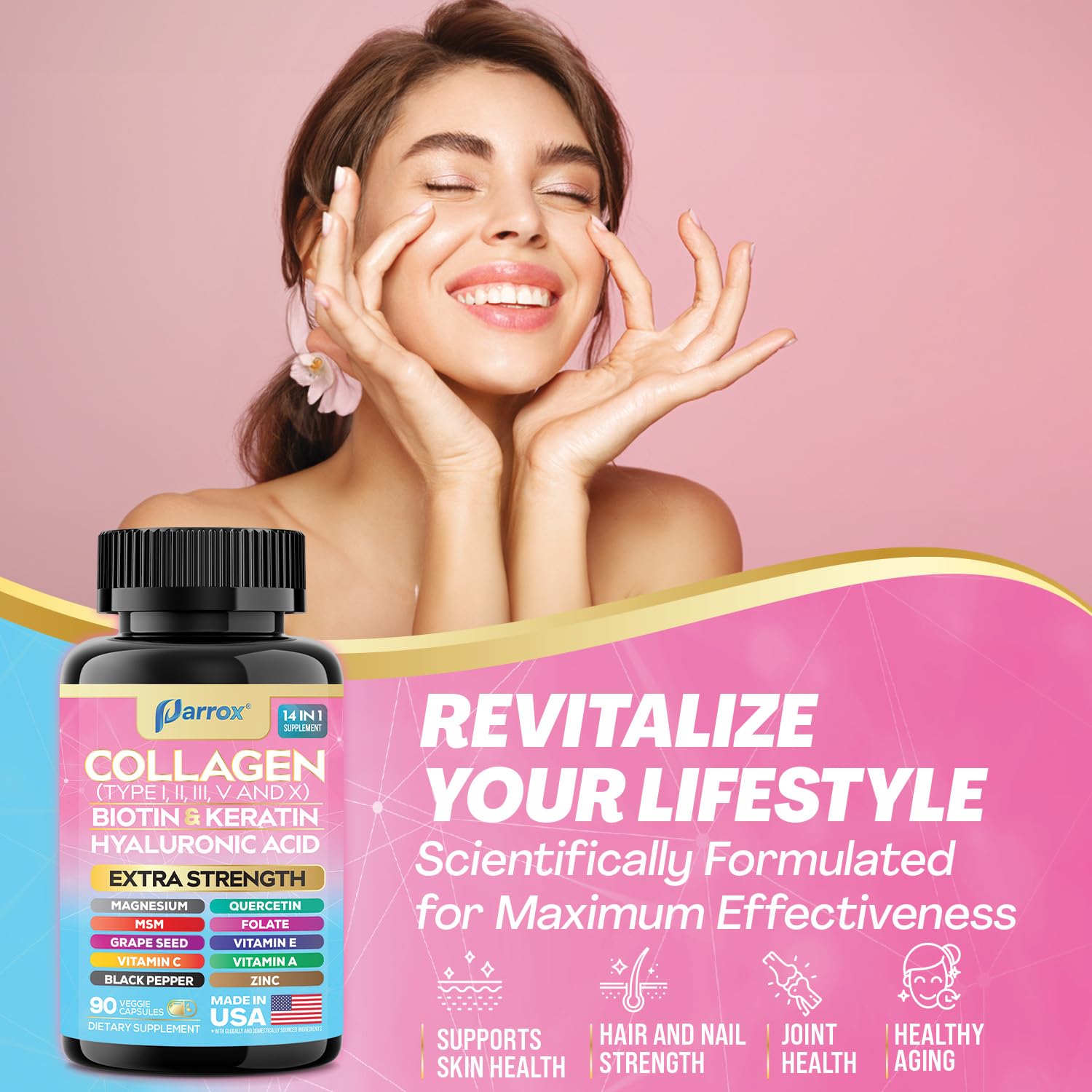 Parrox quercetin vitamin-a-e capsules: antioxidant-rich daily nutrition.