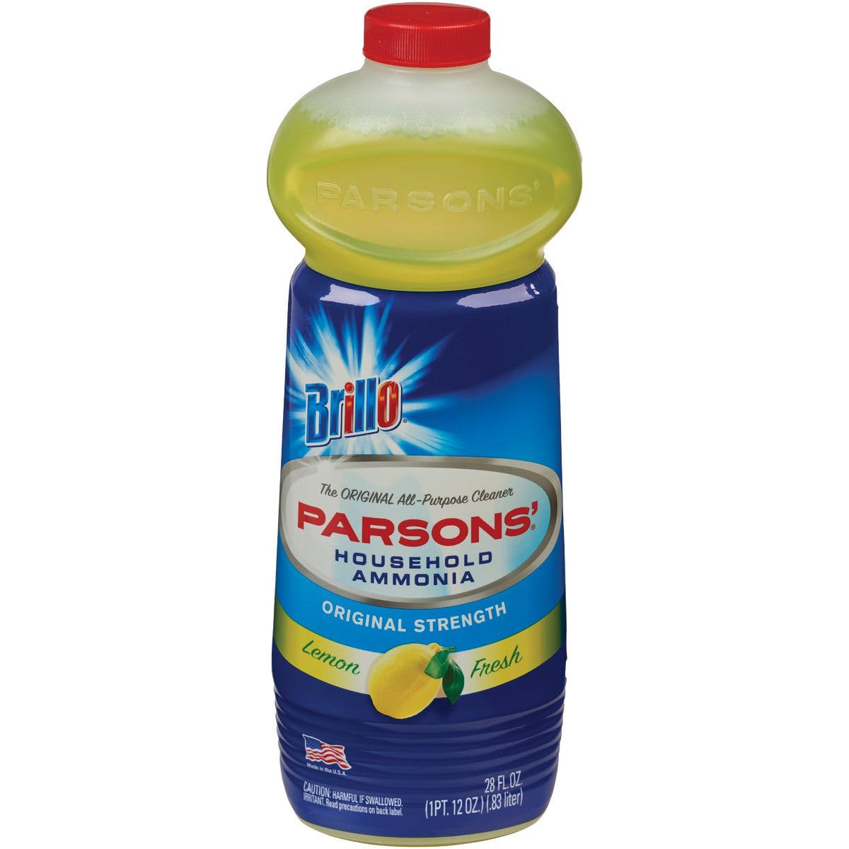 Parsons Ammonia All-Purpose Cleaner lemon bottle for grease and grime removal