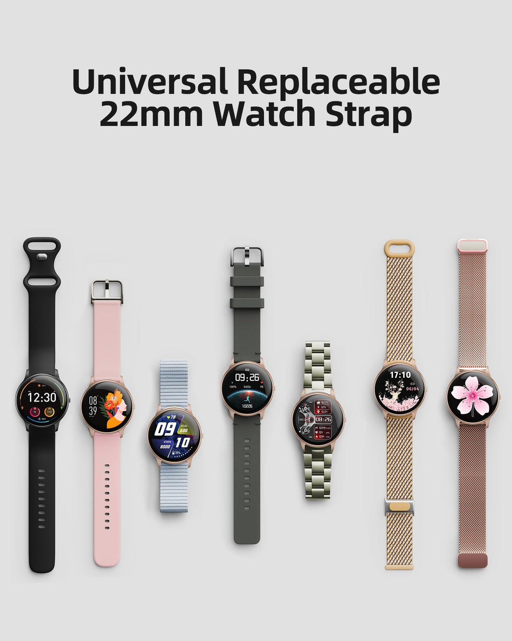 Parsonver Smart Watch compatible with Android and iPhone for broad device pairing.