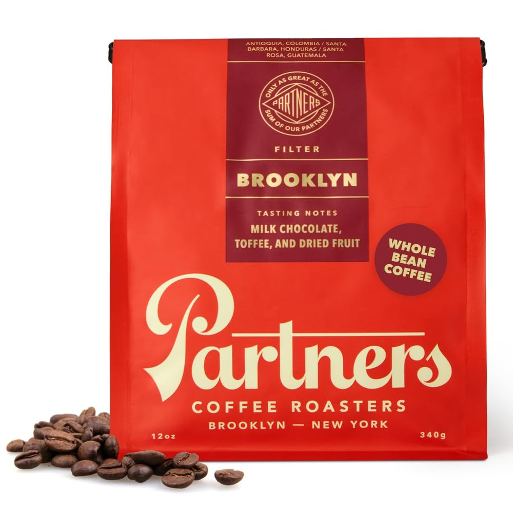 PARTNERS COFFEE ROASTERS Brooklyn Blend bag front, ideal for daily drip brewing.