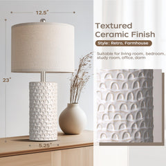 PARTPHONER ceramic base resists scratches for lasting bedside lamps