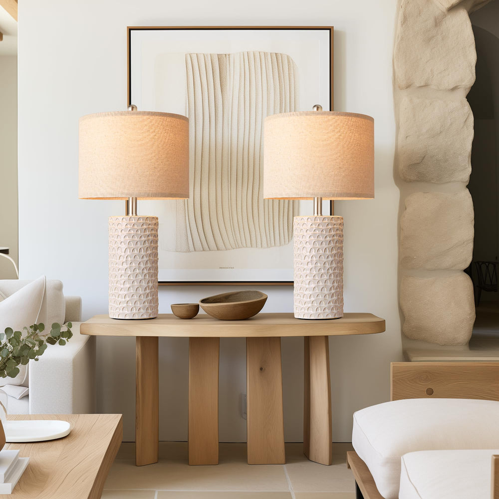 PARTPHONER warm linen shade creates even, comfortable light
