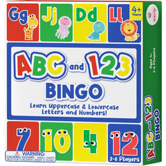 Party Hearty Bingo board alphabet numbers setup highlights a fun learning layout for kids