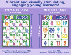 Party Hearty double-sided boards reveal versatile learning options for letter and number play