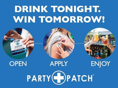 Party Patch discreet clear adhesive ideal for weddings and events.