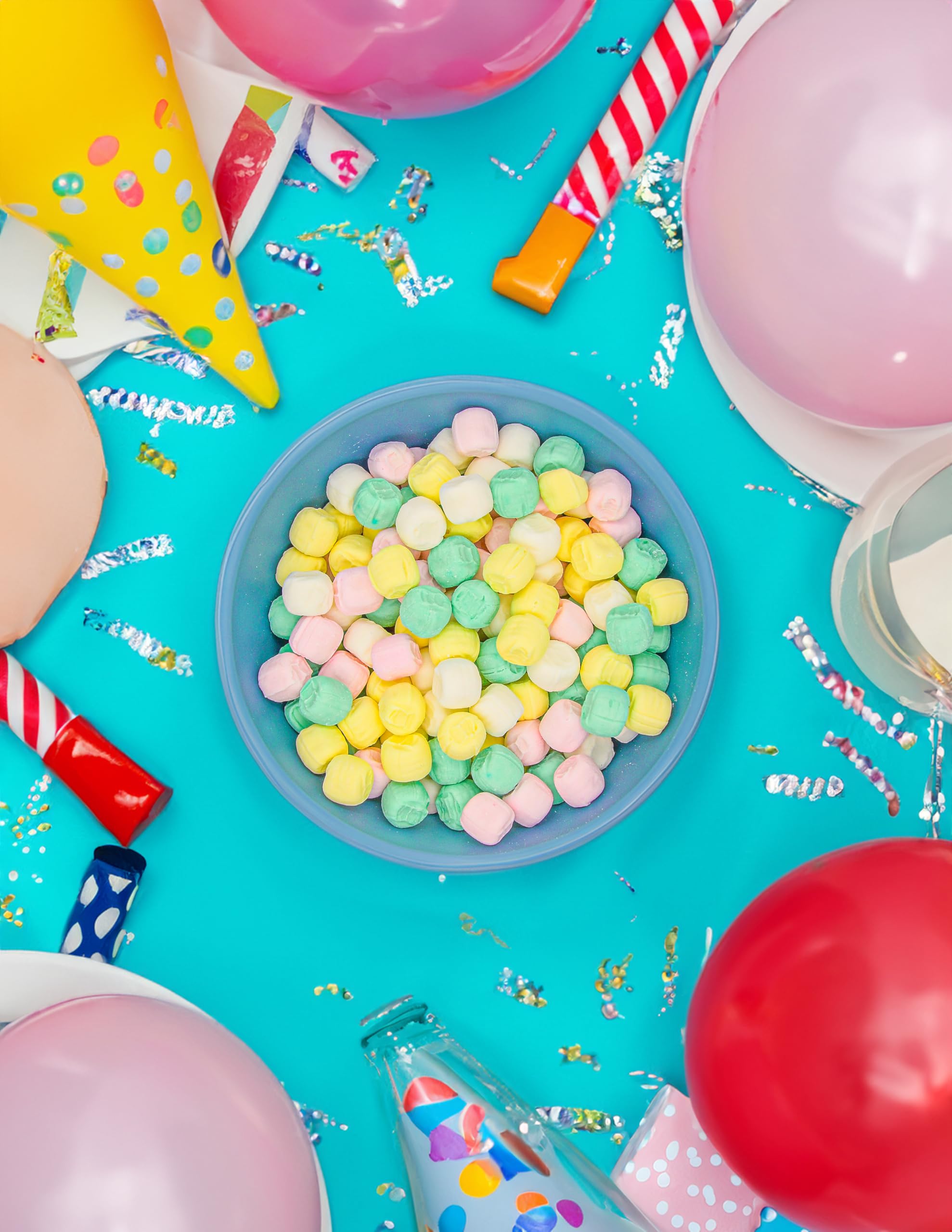 Party Sweets pastel mint party favors suitable for candy tables and gifts.