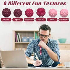 PARTY TONIGHT silicone magnets provide silent desk play for focus anywhere.