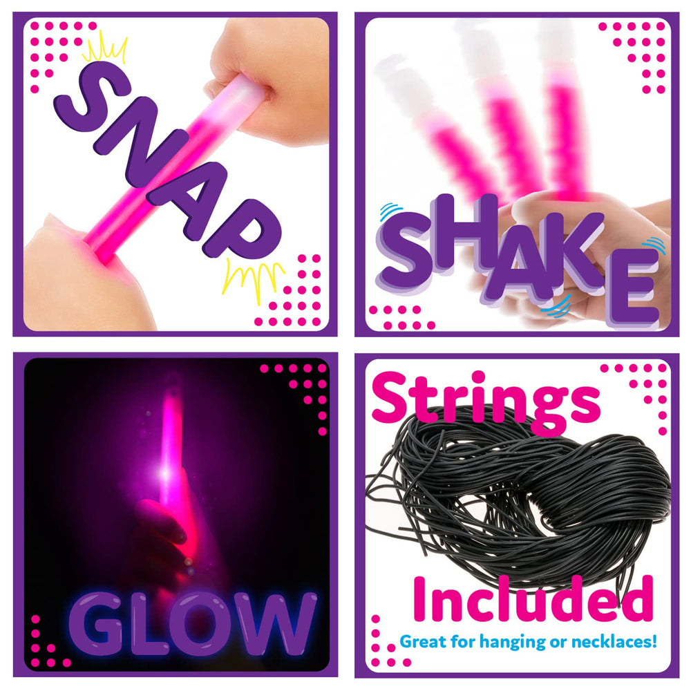 PartySticks glow sticks suit birthdays, concerts, and night events with mood lighting
