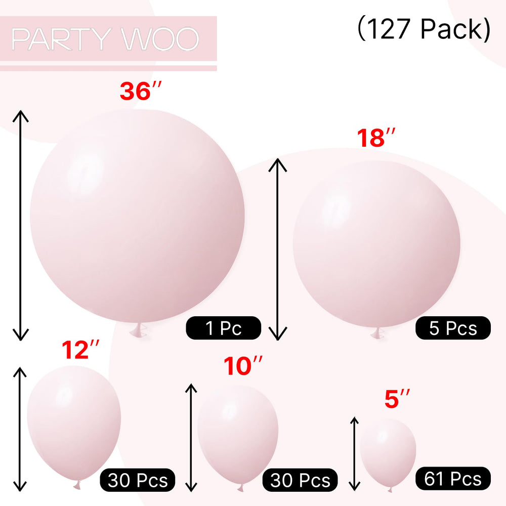 PartyWoo arch kit for quick, elegant pale pink decor.