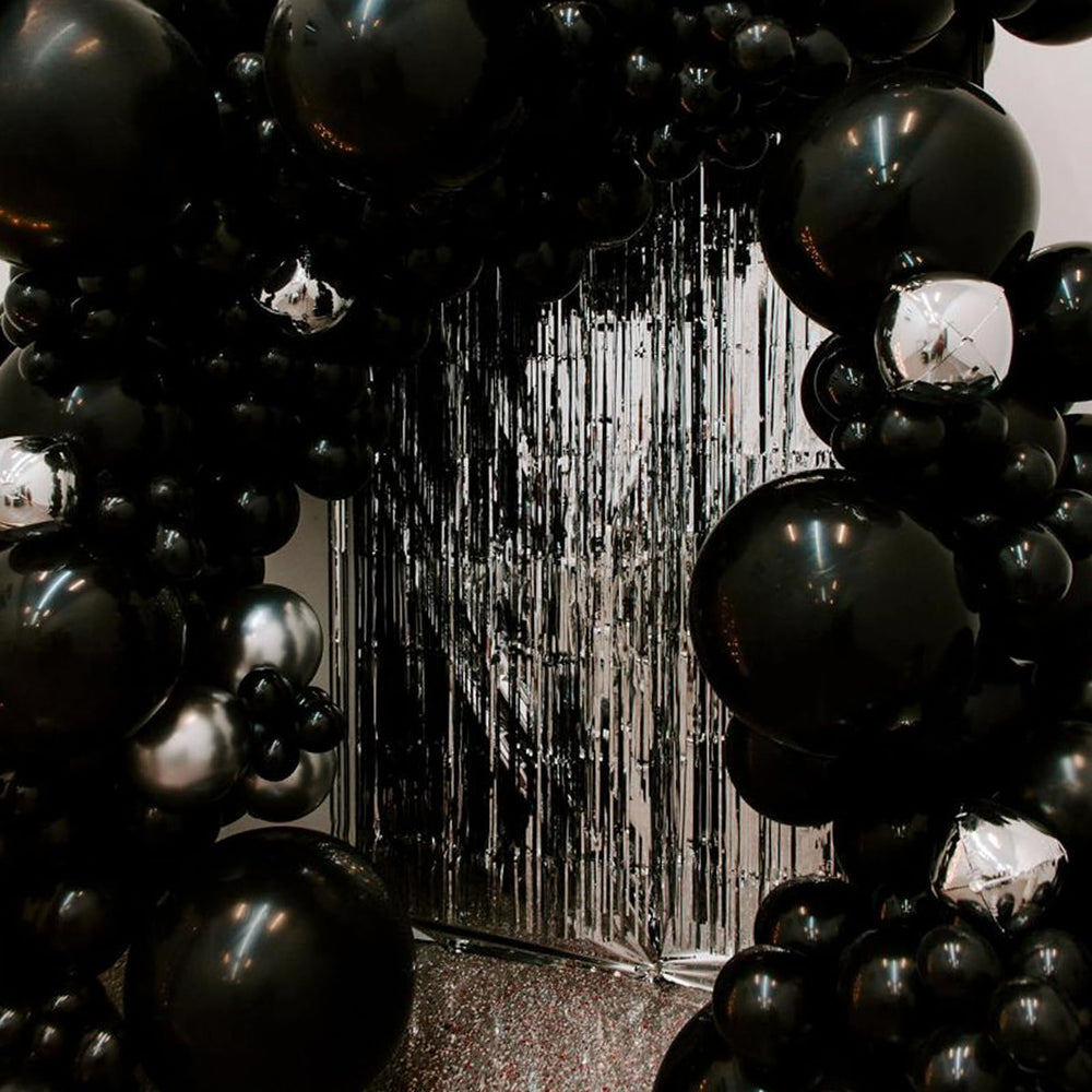 PartyWoo black balloons ideal for weddings, birthdays, and celebrations.