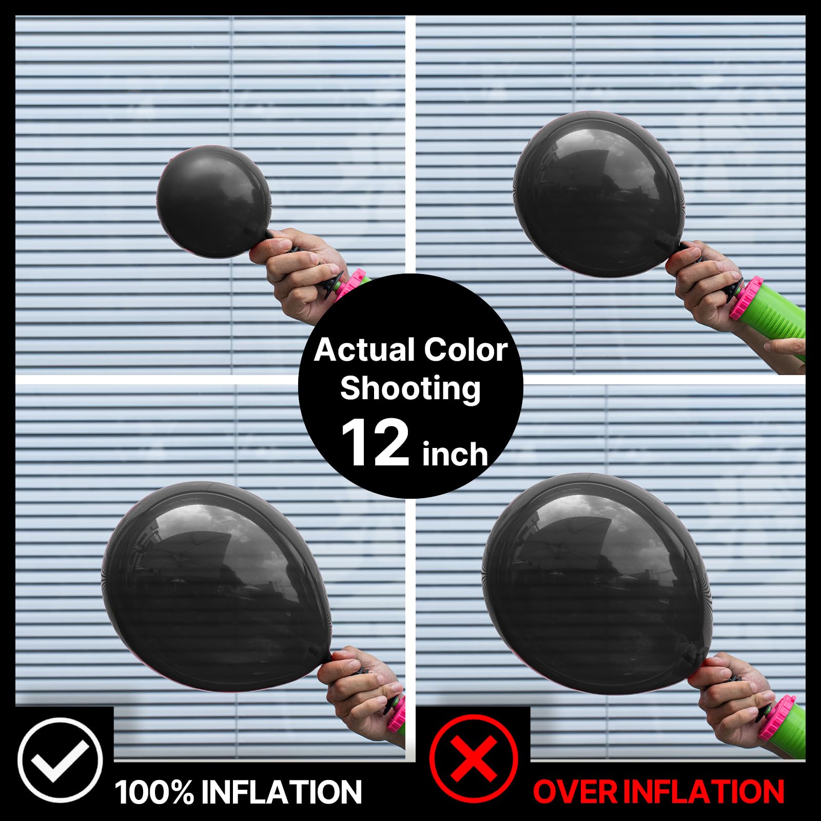 PartyWoo 10-inch black balloons ideal for mixed balloon garlands and table decorating ideas.