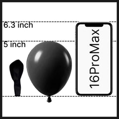 PartyWoo black matte balloon close-up texture for premium look.