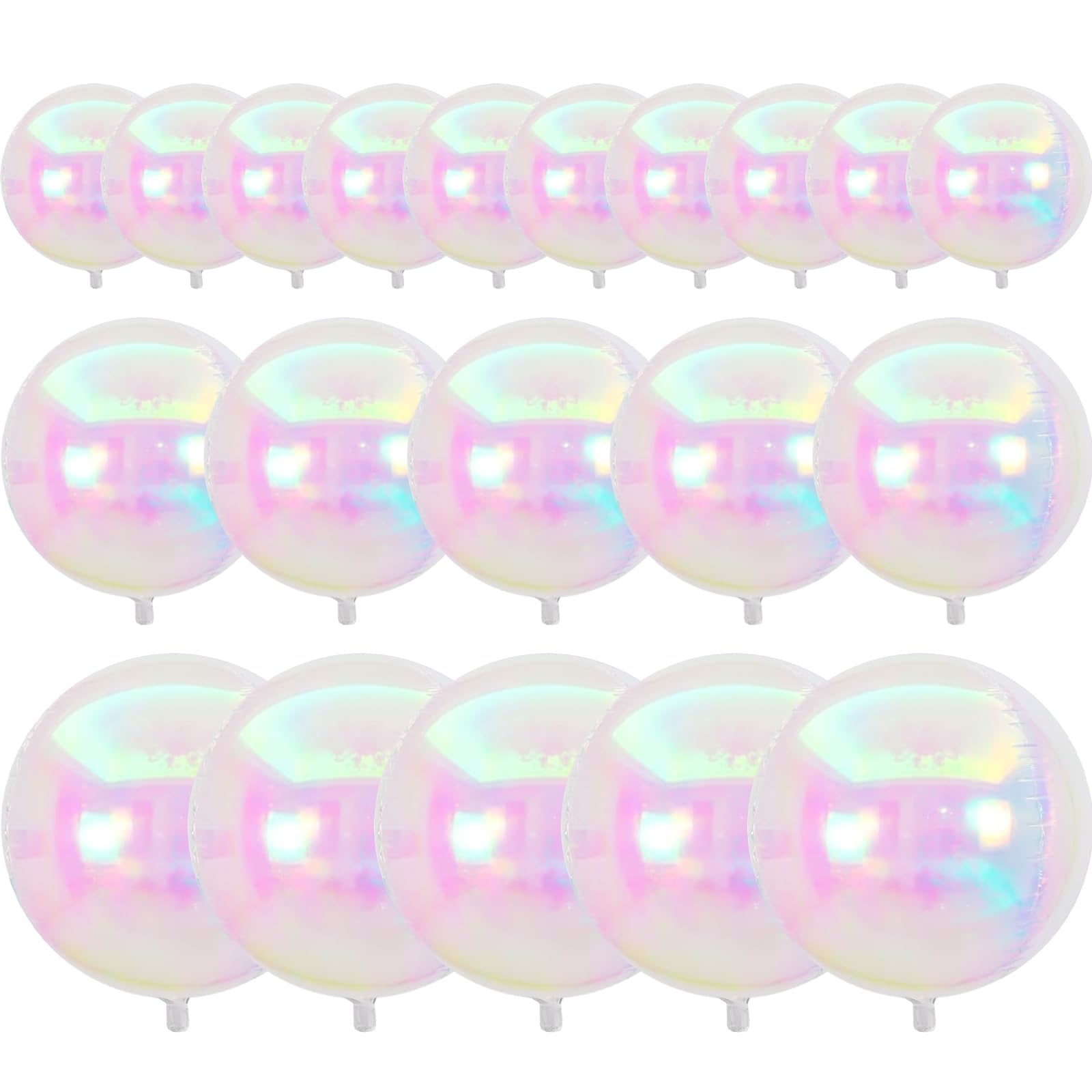 PartyWoo iridescent 10in foil balloon adding sparkling color to party decor
