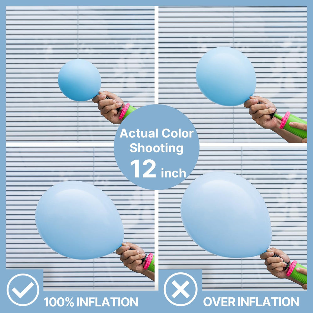 PartyWoo light blue 5-inch balloons perfect for tiny details and filler accents.