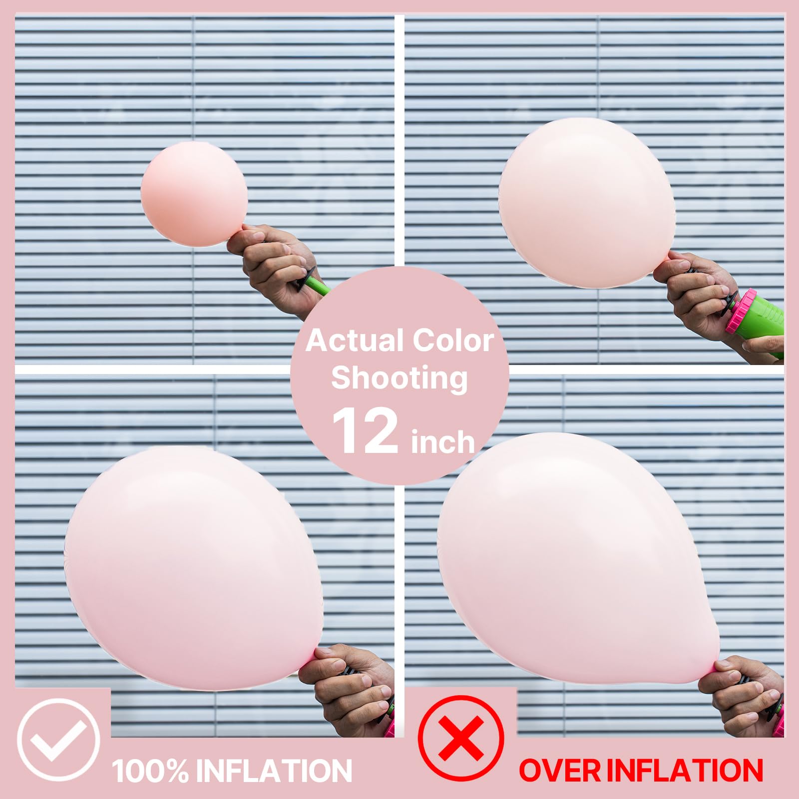 PartyWoo pale pink 12-inch balloons for versatile bouquet mixes.