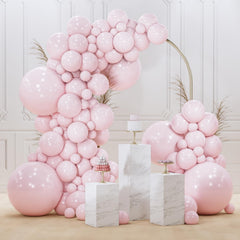 PartyWoo pale pink 18-inch balloons close-up for premium decor