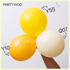 PartyWoo pastel yellow 10-inch balloons ideal for arches.