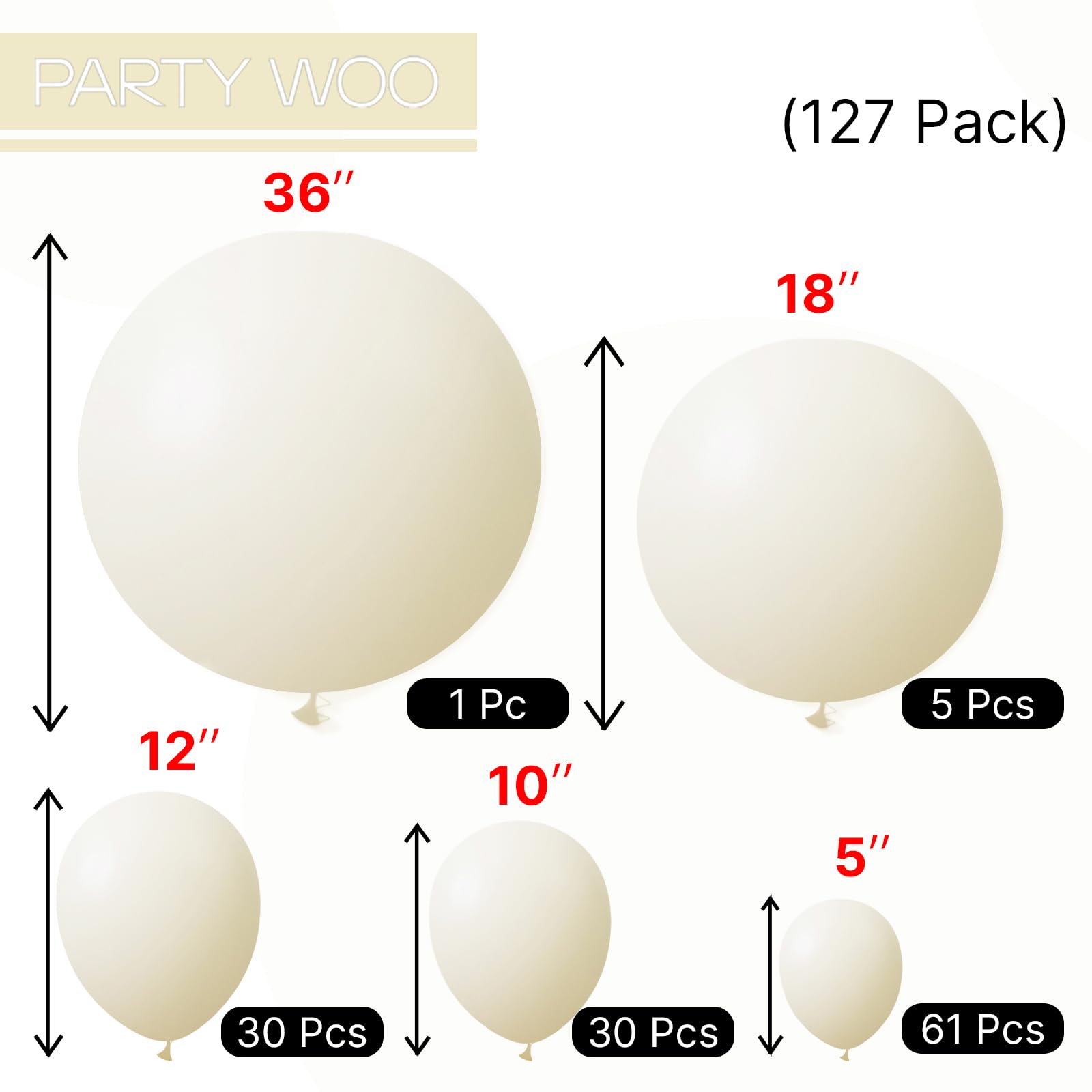 PartyWoo pastel yellow arch garland kit for easy setup.