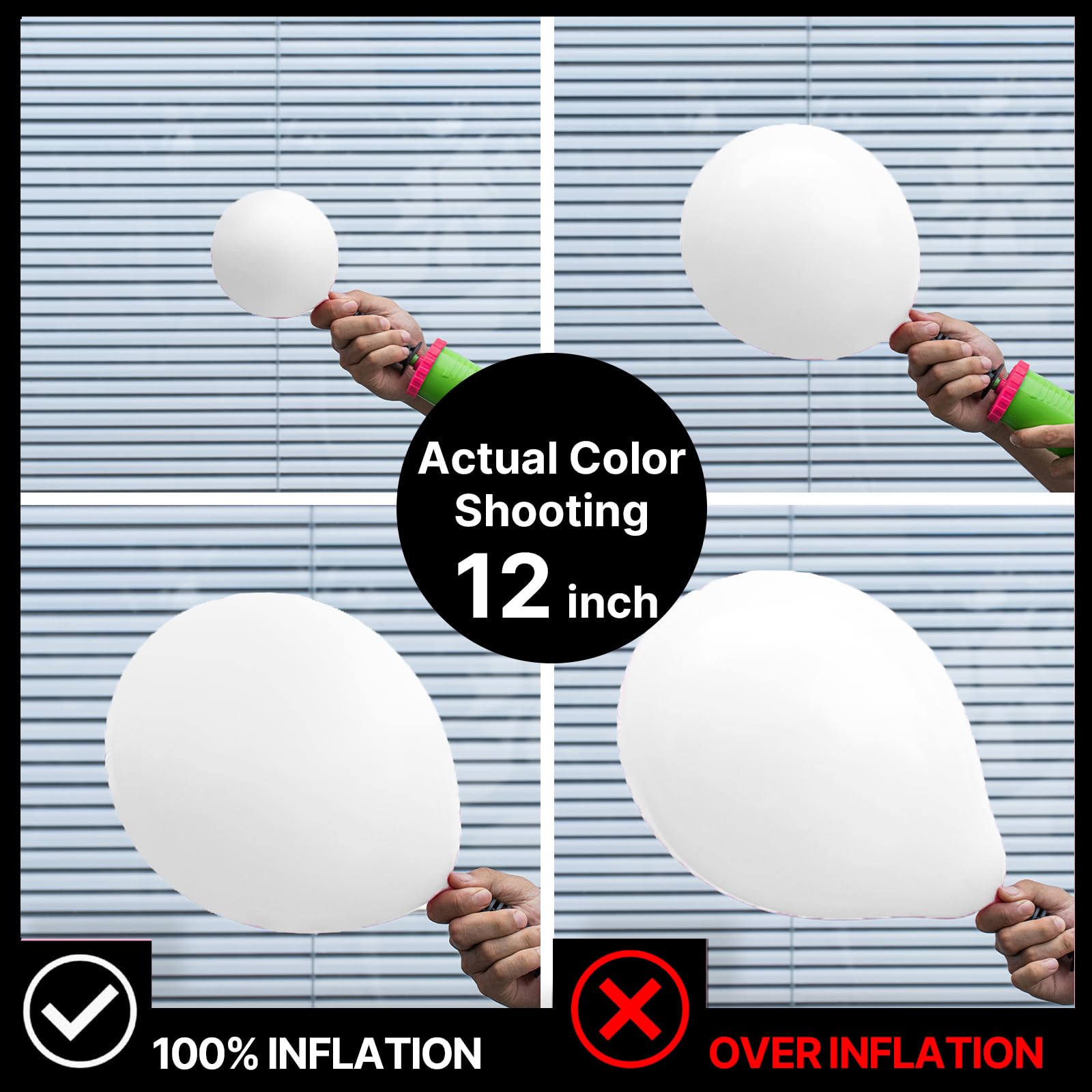 PartyWoo white balloons suit weddings, baby showers, and graduations.