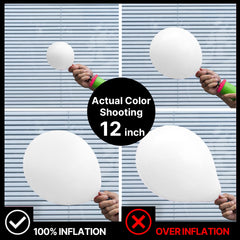 PartyWoo 10-inch white balloons add balanced scale to garlands