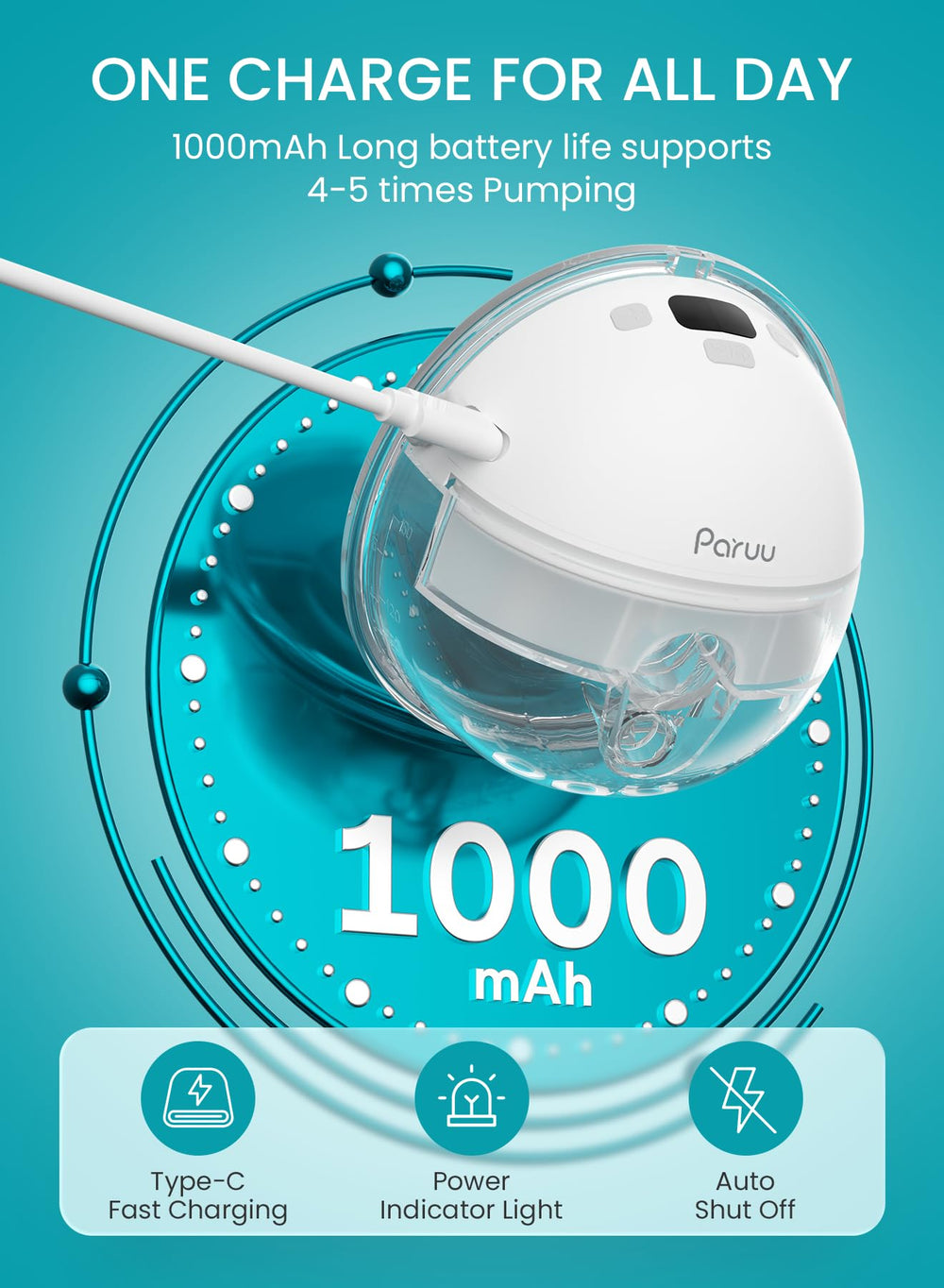 Paruu P16 24mm flange supports larger nipple profiles with gentle suction