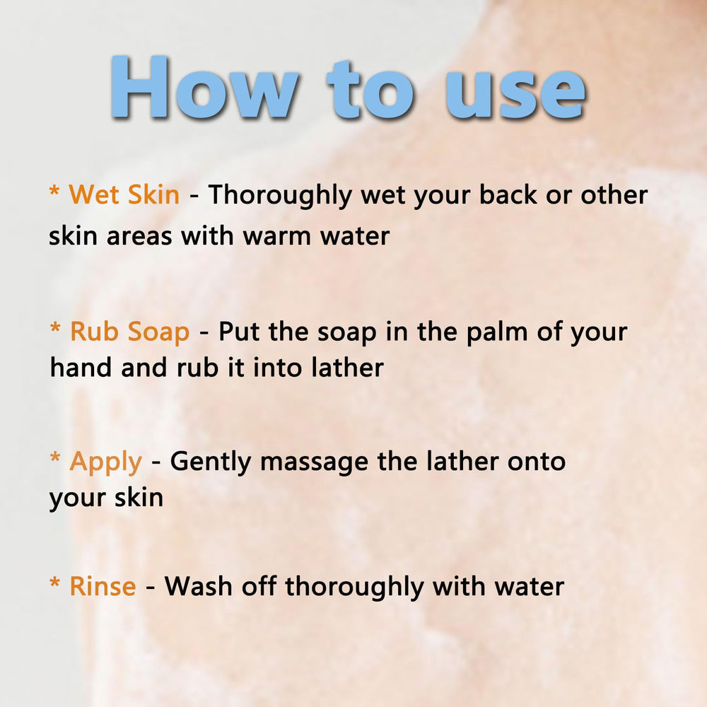 Rinsed skin after PARWENE Bacne Out Bar feels refreshed.