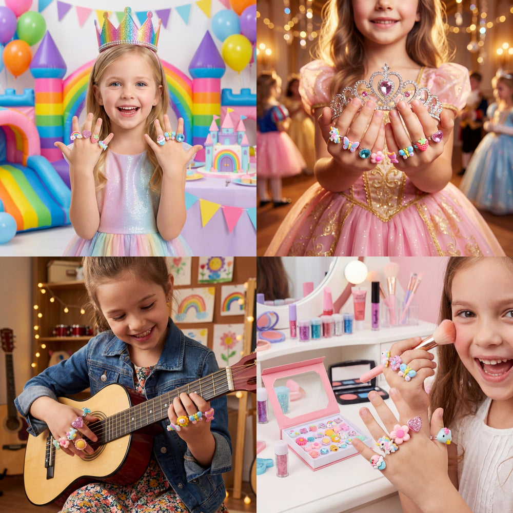 PASEMM mermaid ring design sparks fantasy ocean storytelling during playtime.