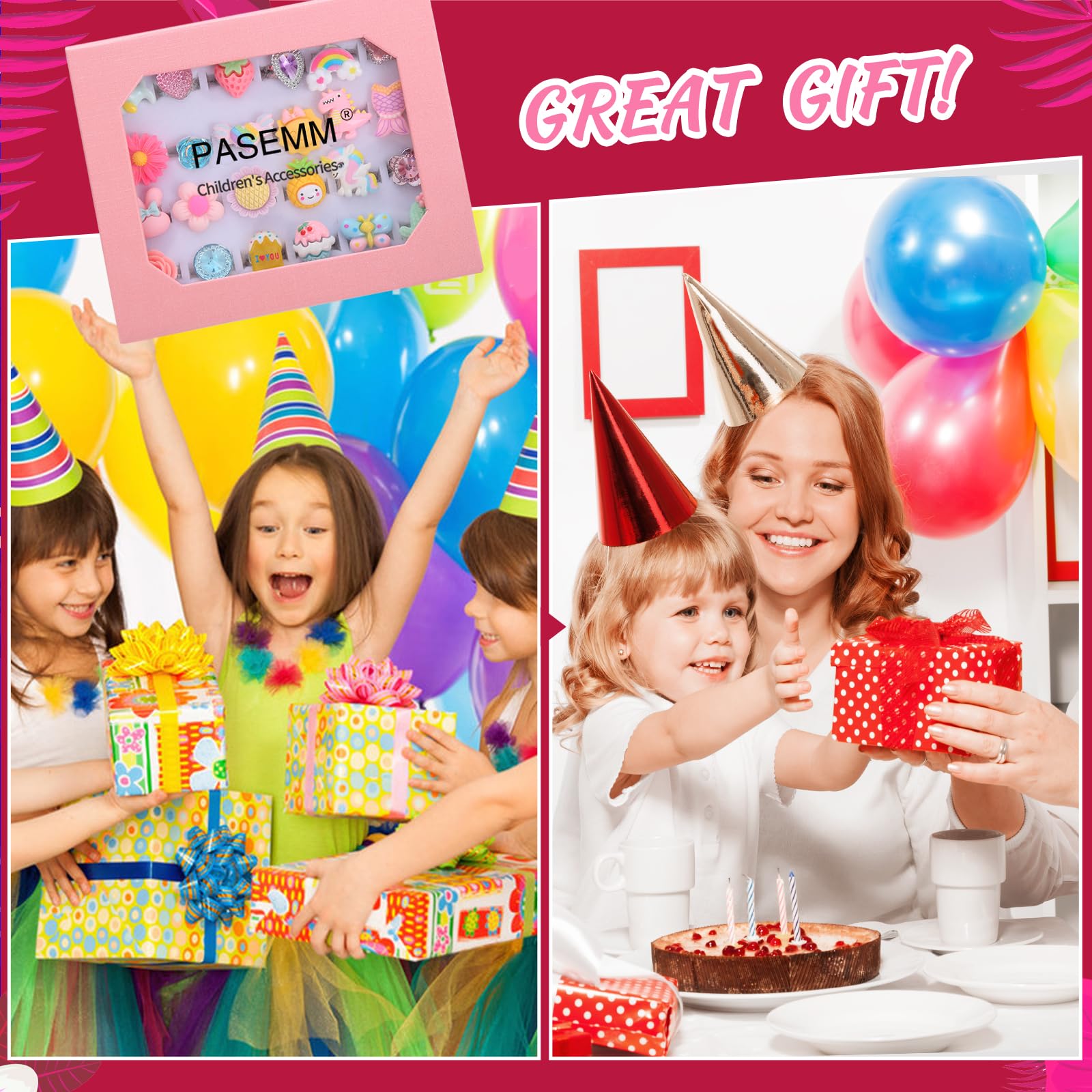 PASEMM no-duplication 24 designs encourage varied dress-up stories.
