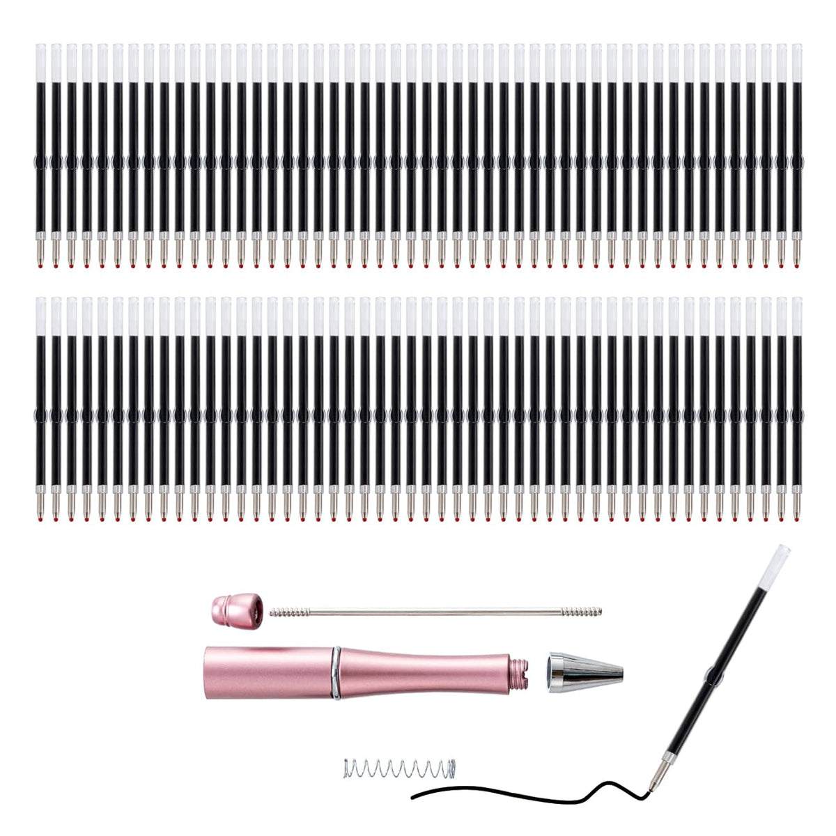PASISIBICK bead-pen refill 2.44 inches for smooth writing.