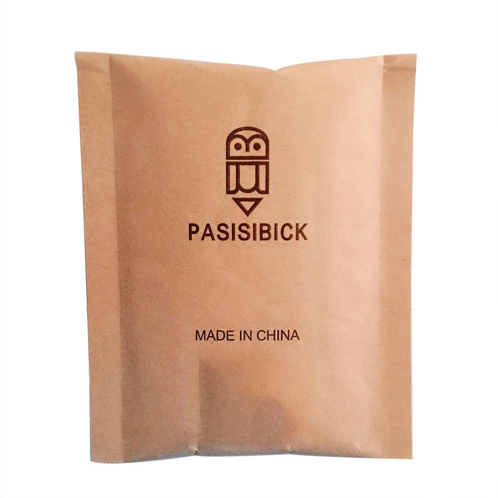 PASISIBICK packaging in a clear kraft bag keeps refills organized.