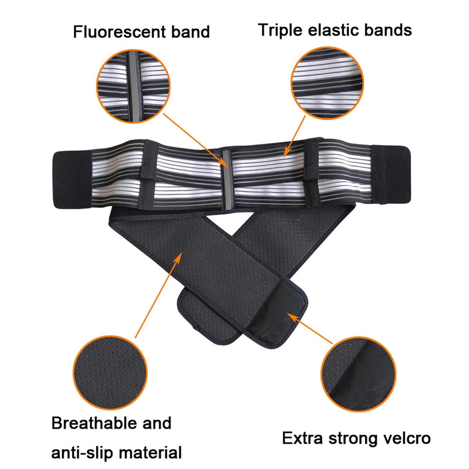 Paskyee anti-slip design keeps the belt in place all day