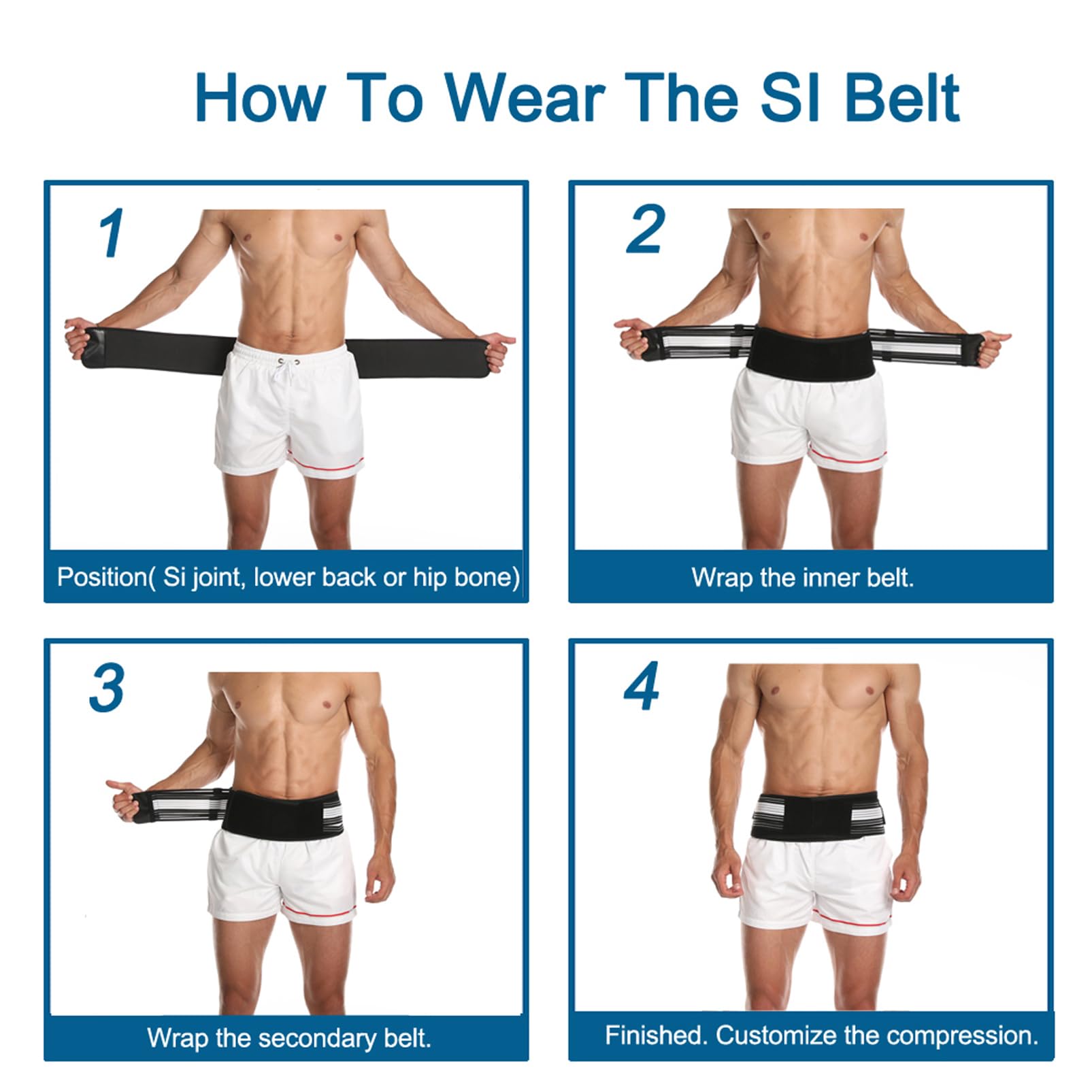 Paskyee Sciatica belt discreet under clothing for gym or office