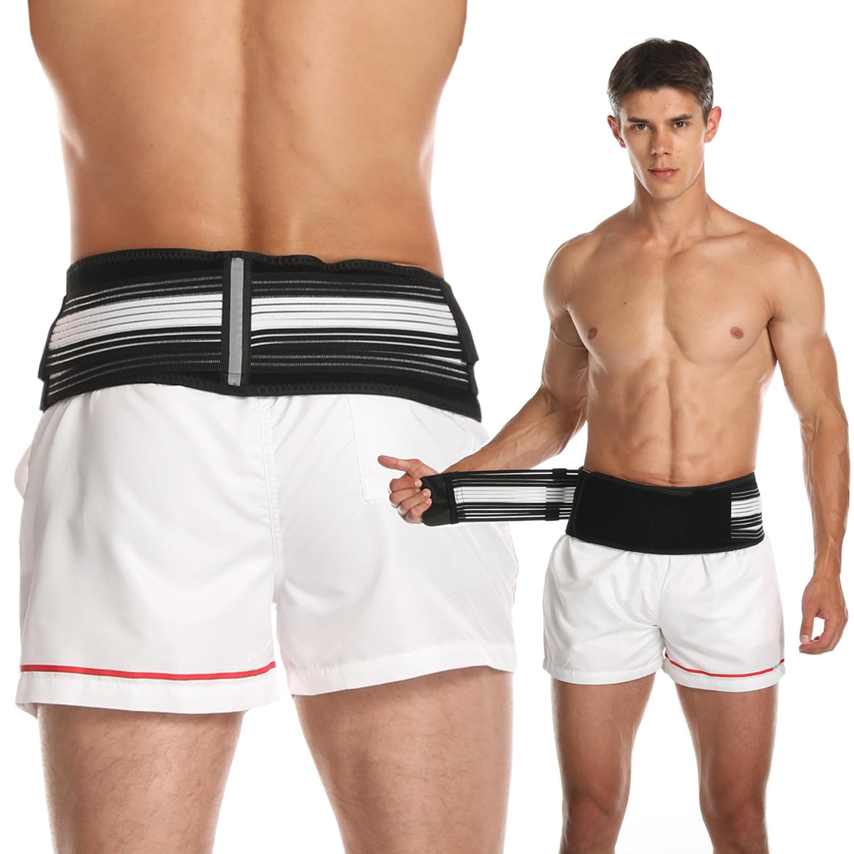 Paskyee Sciatica Belt regular wrap for stable SI joint support during wear