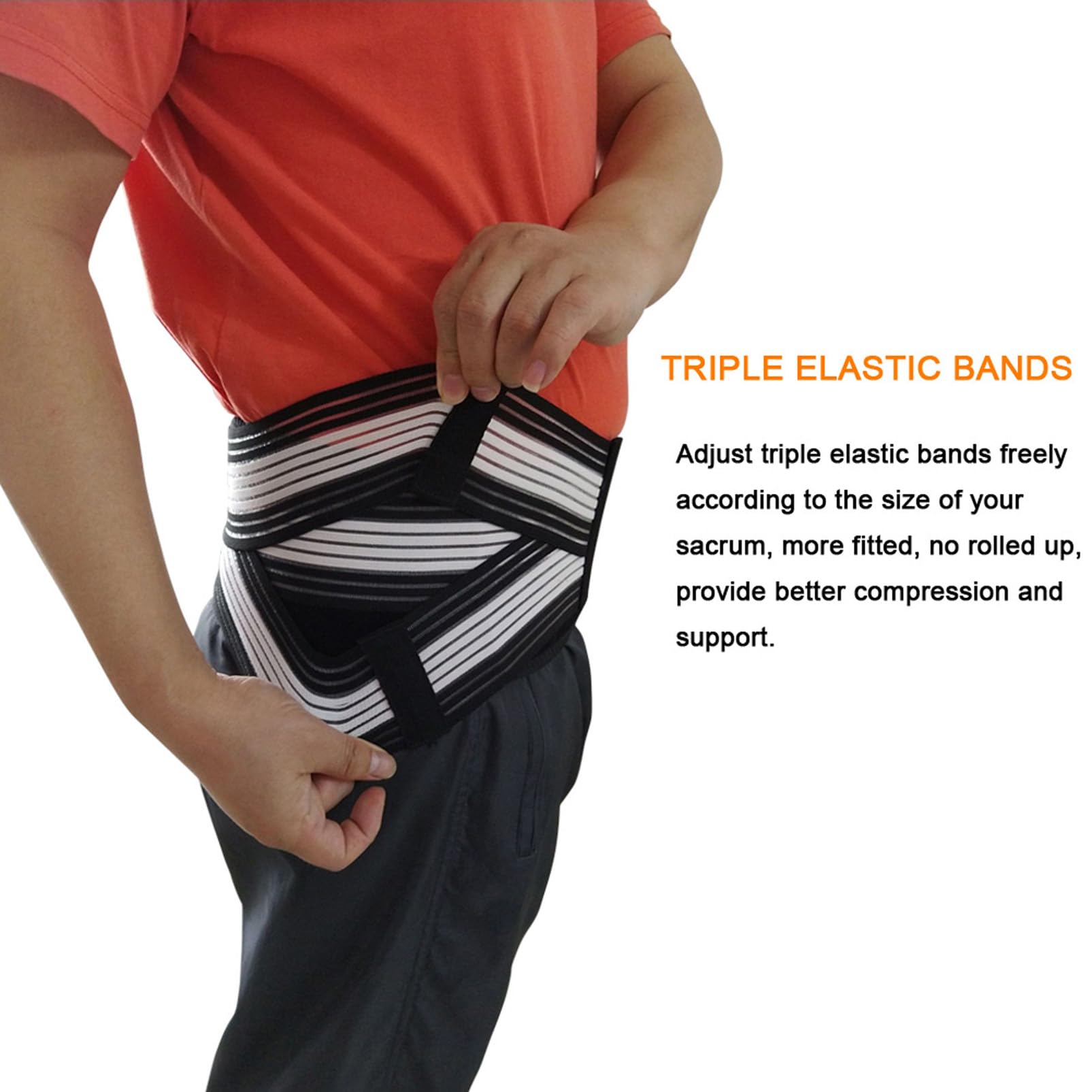 Paskyee SI belt breathable material prevents overheating during activity