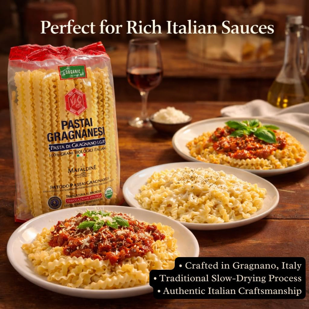 Pastai Gragnanesi Mafaldine slow drying preserves aroma and bite