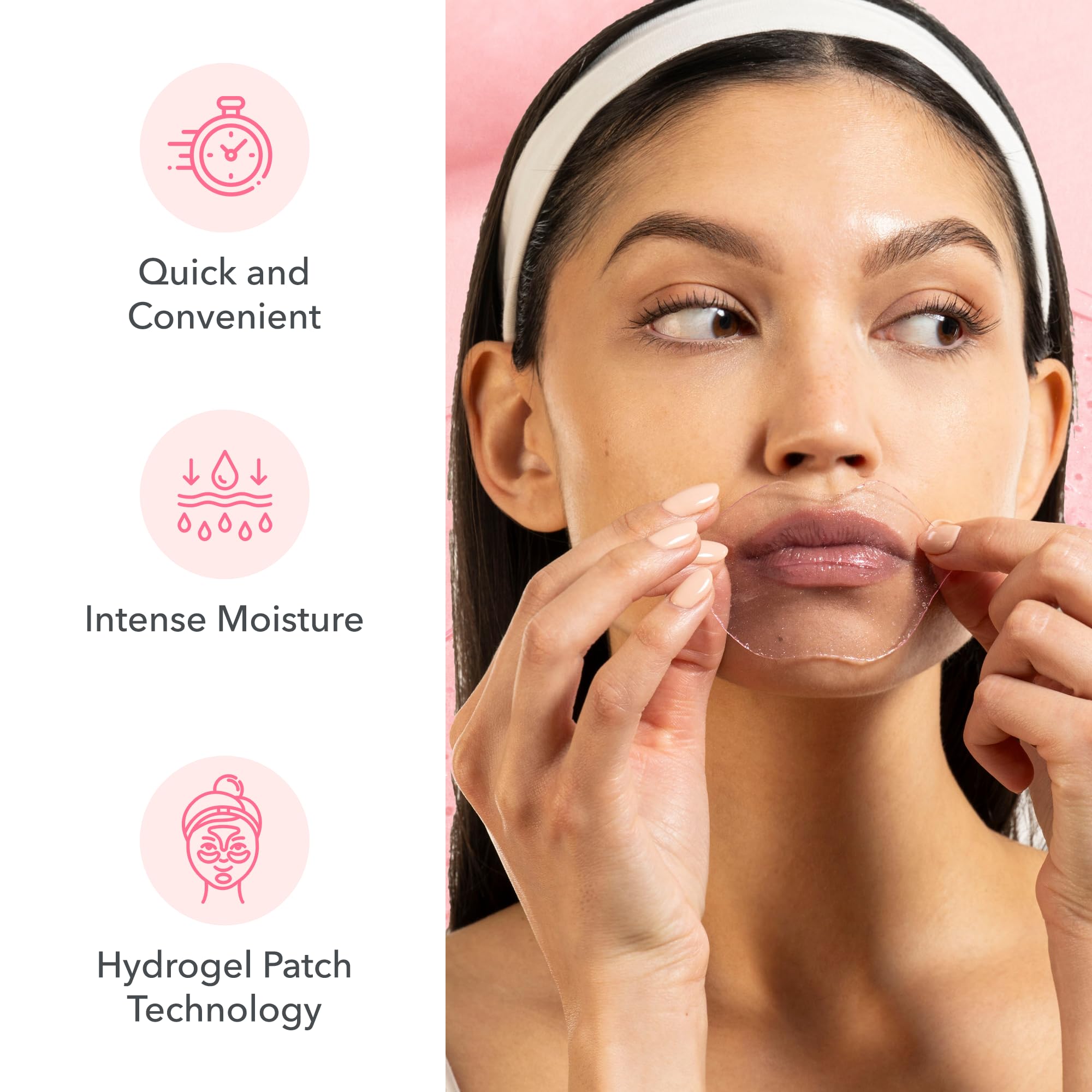 Rose packaging highlighting fruity aroma and refreshing lip care