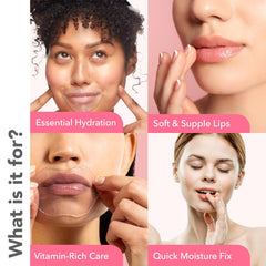 Single-use sachet of Patchology lip mask with strawberry scent for soft lips