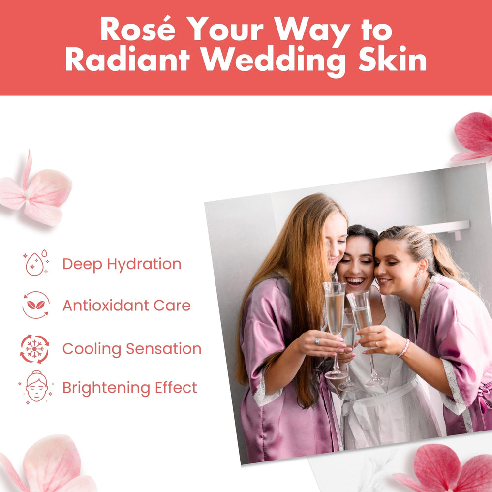 Patchology Serve Chilled Rosé sheet mask closeup shows rose scent and soothing hydration