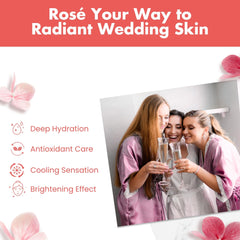 Patchology Serve Chilled Rosé sheet mask closeup shows rose scent and soothing hydration