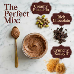 Patis Savore Dubai chocolate spread as pastry filling for gourmet pastries