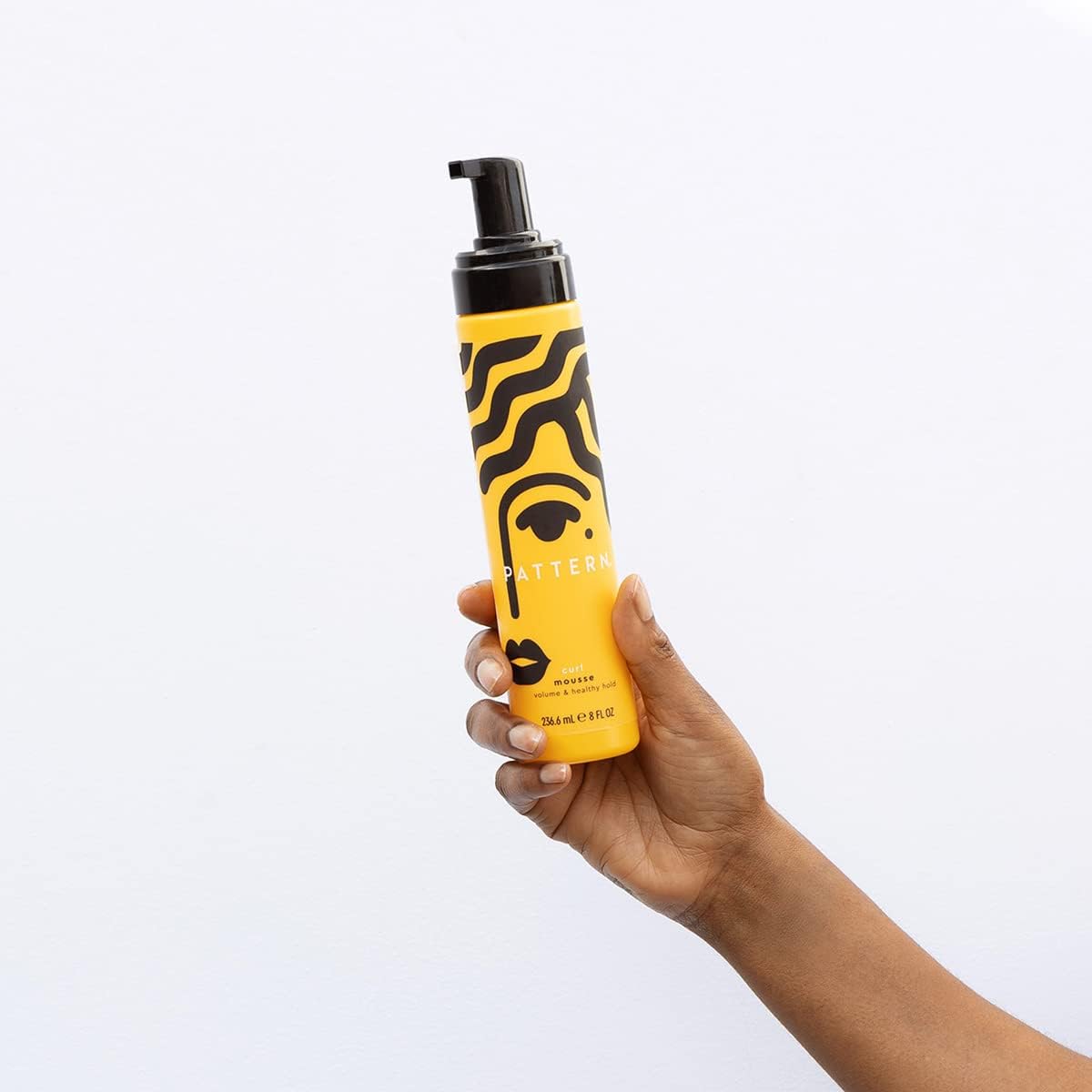 PATTERN Beauty Curl Mousse lightweight formula avoiding drying alcohols.