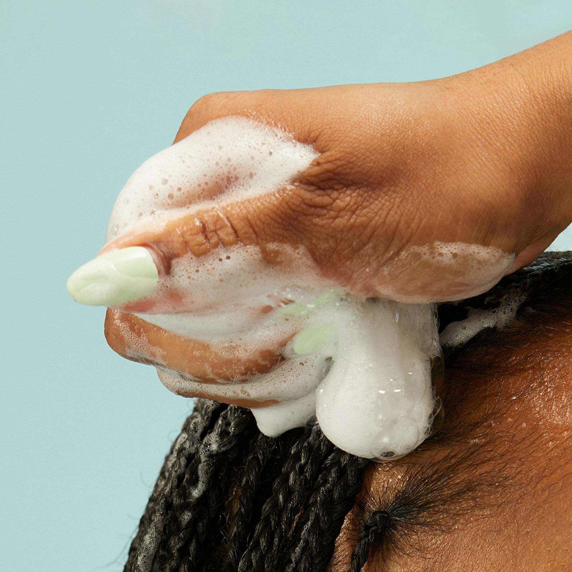 PATTERN Beauty Curl Mousse in a wash-and-go style for effortless texture.