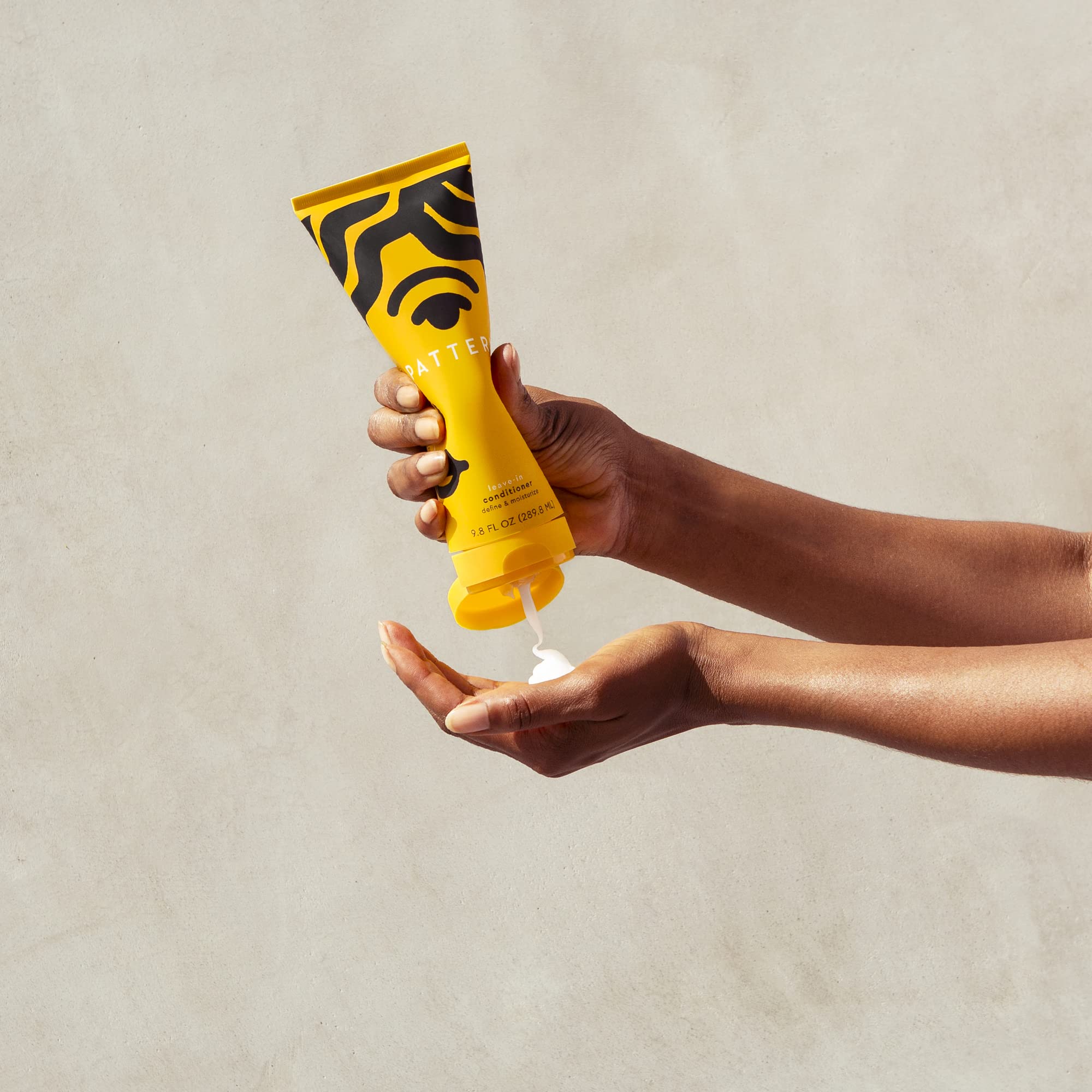 PATTERN Leave-In Conditioner on wet hair ready for styling