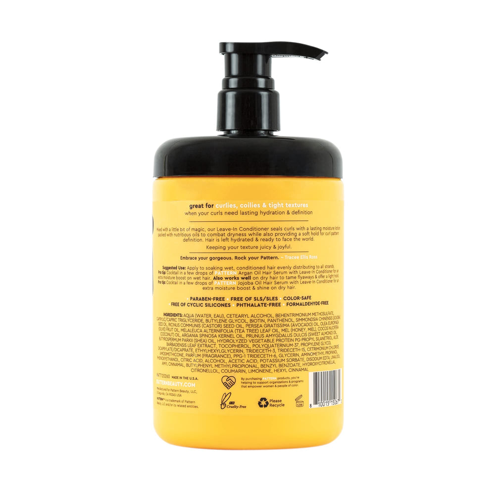 PATTERN Leave-In supports moisture, detangling, and light curl definition.