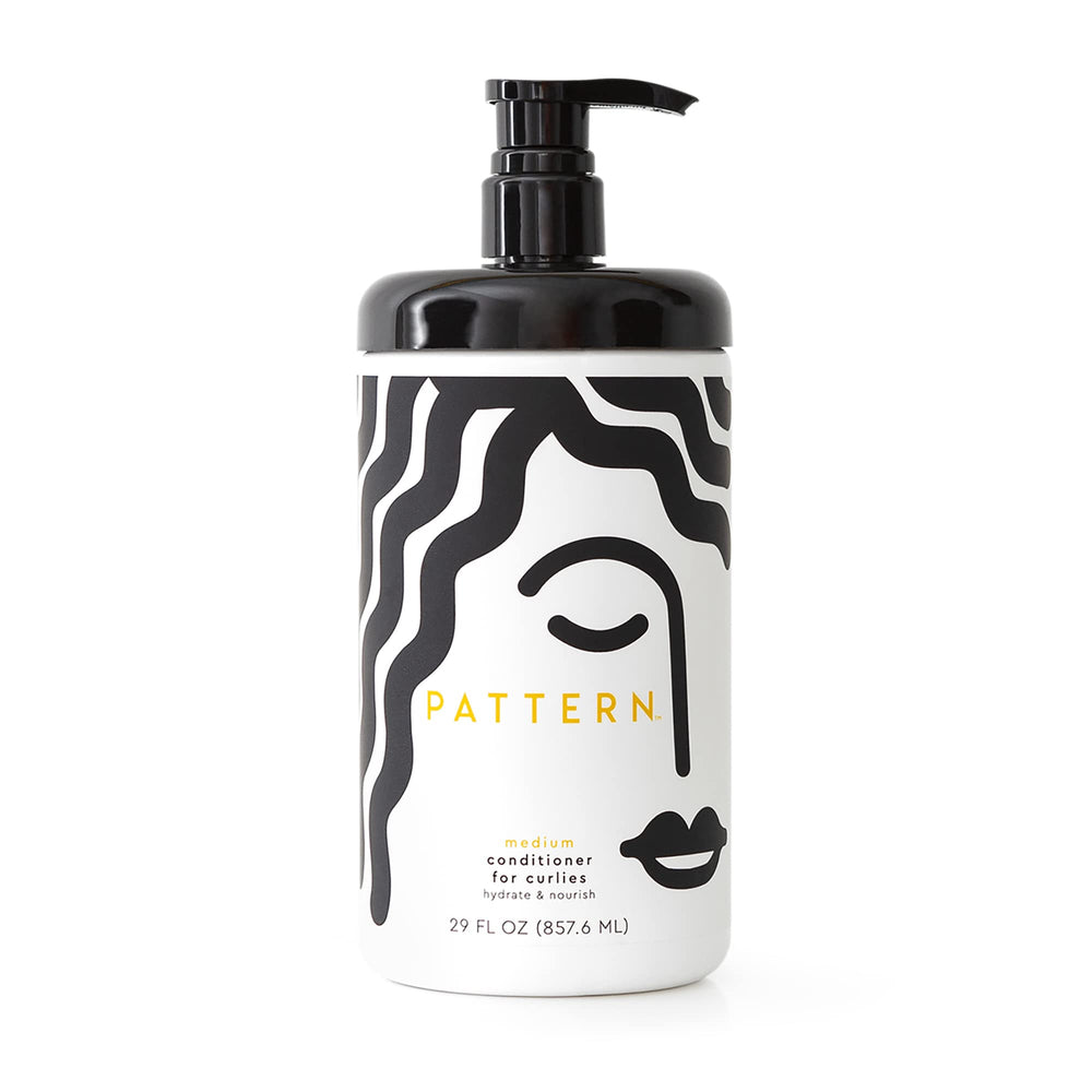 PATTERN Beauty conditioner bottle front; hydrating slip for easier detangling on curls