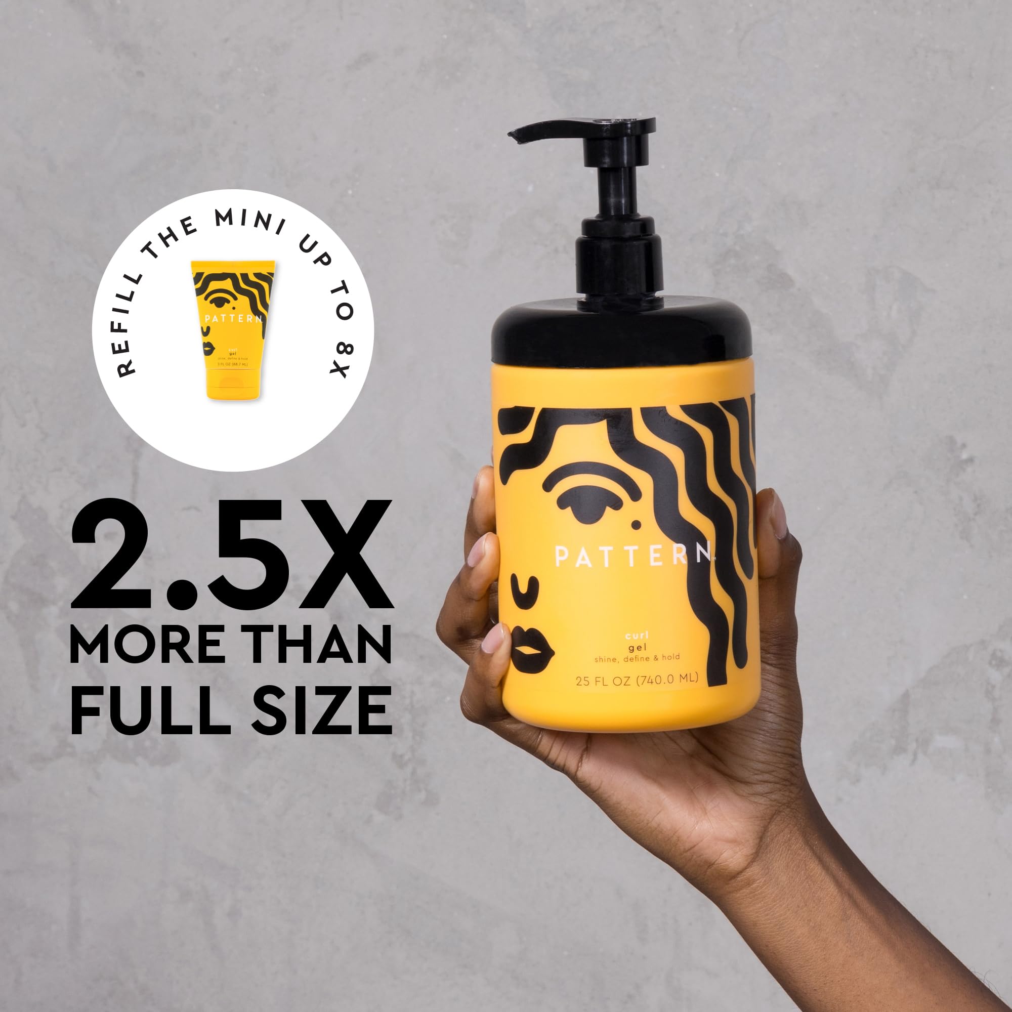 PATTERN Curl Gel demonstrates a medium-hold texture on curls.