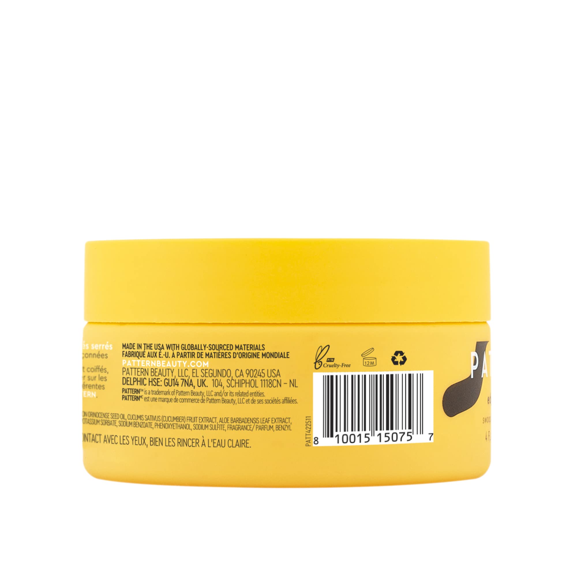 Close-up of PATTERN Edge Control texture showing creamy formula for smooth detangling