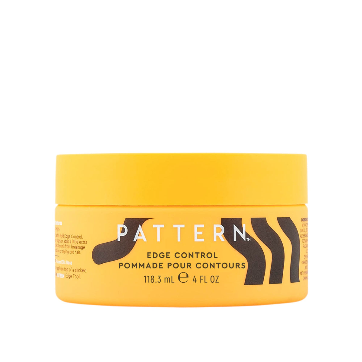 PATTERN Edge Control mango seed butter jar for strong curl hold and nourishment