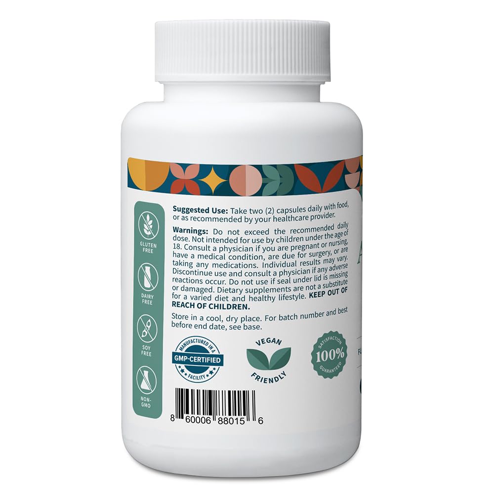 Pattern Wellness Ashwagandha Complex capsules for steady energy and focus.